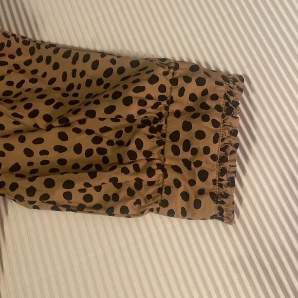 J. Crew Ruffleneck Tiered Popover Dress in Leopard XS - Picture 12 of 13